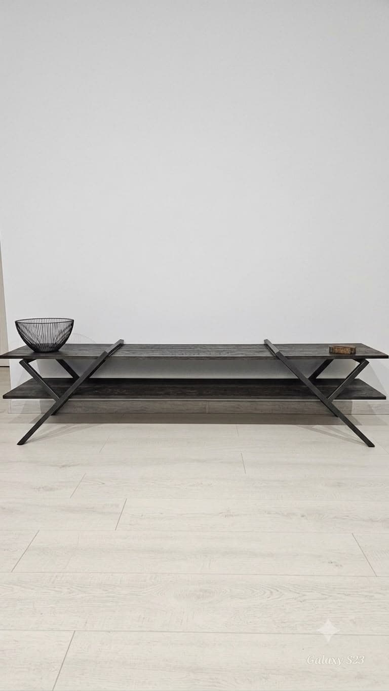Apex Charcoal TV Media Console Table