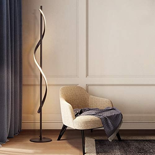 Home minimalistic floor lamp metal line with neon light for bedroom night lamps home decor drawing room lounga and office light modern and minimalist black lamp